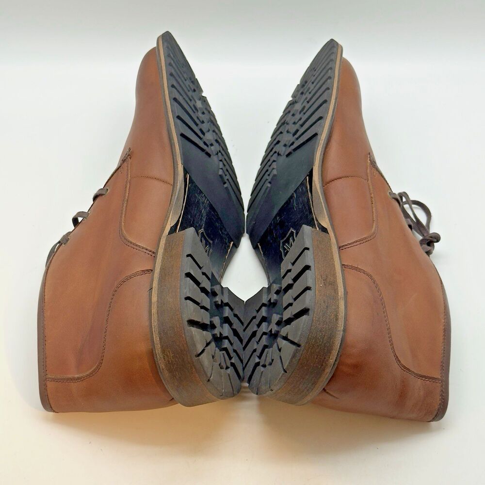Andrew Marc Woodside AM 1022 Leather Chukka Men's 13 Brown Lace Up Ankle Boots - Picture 6 of 14